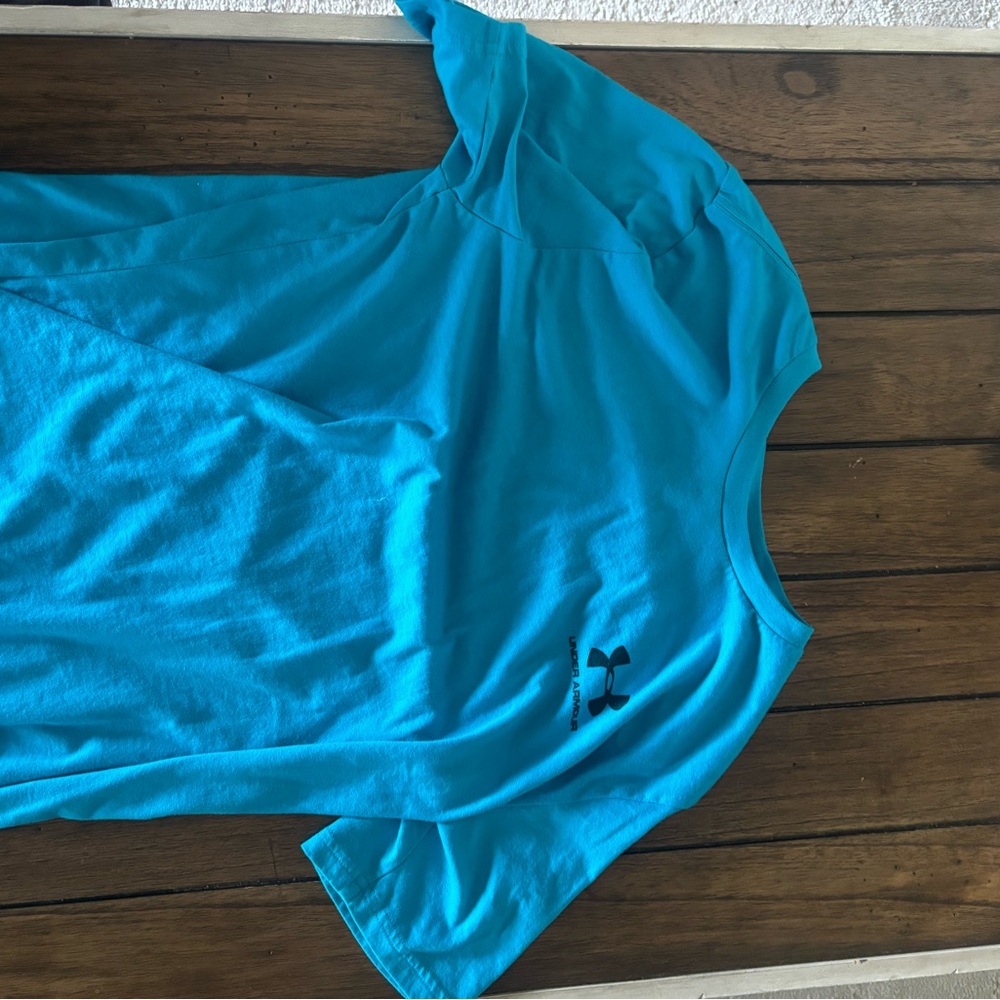 Under Armour Bright Blue HeatGear Tee